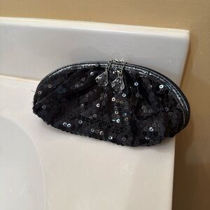 Glamorous Black Sequin Wristlet